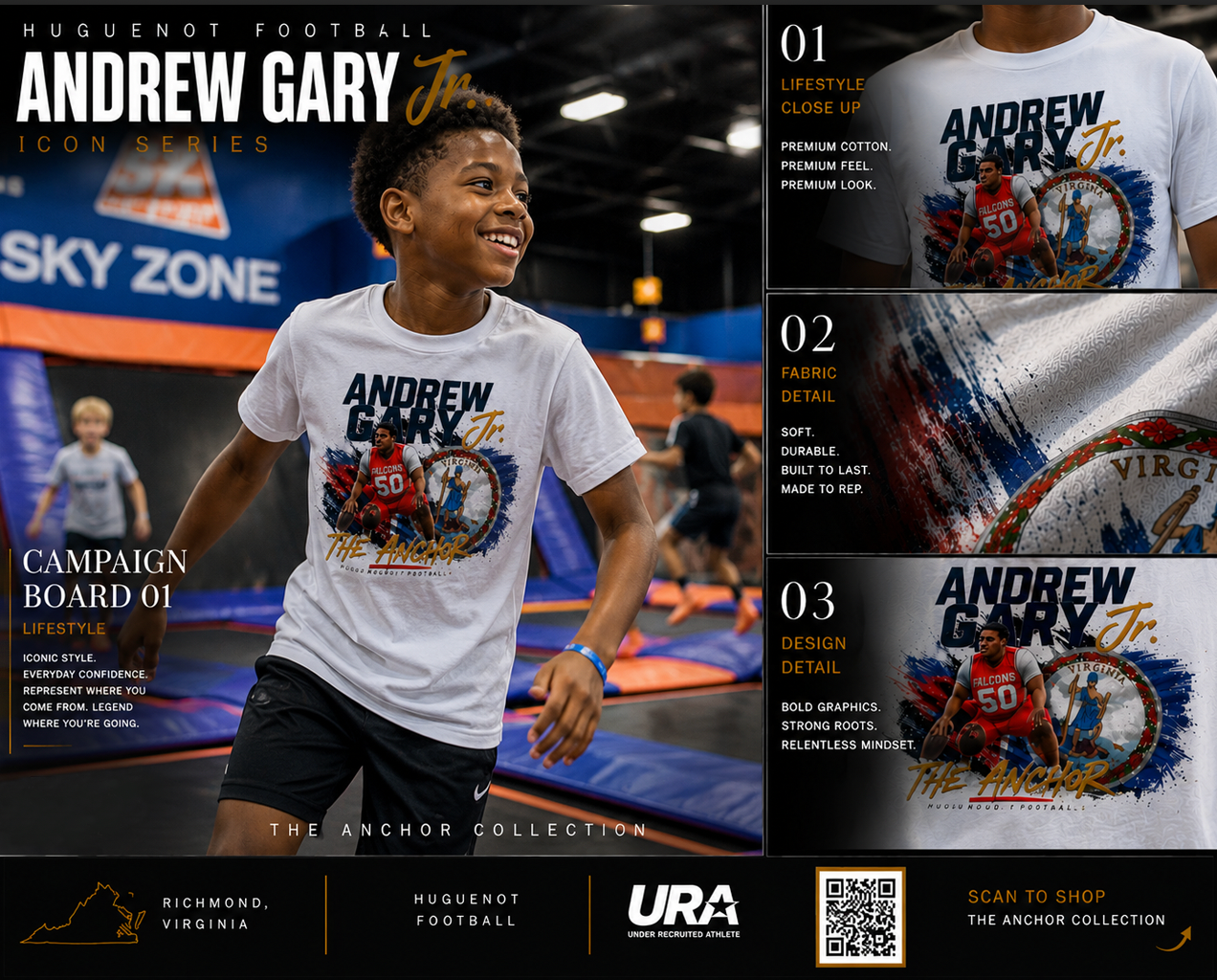 Andrew Gary Jr Anchor Youth Tee