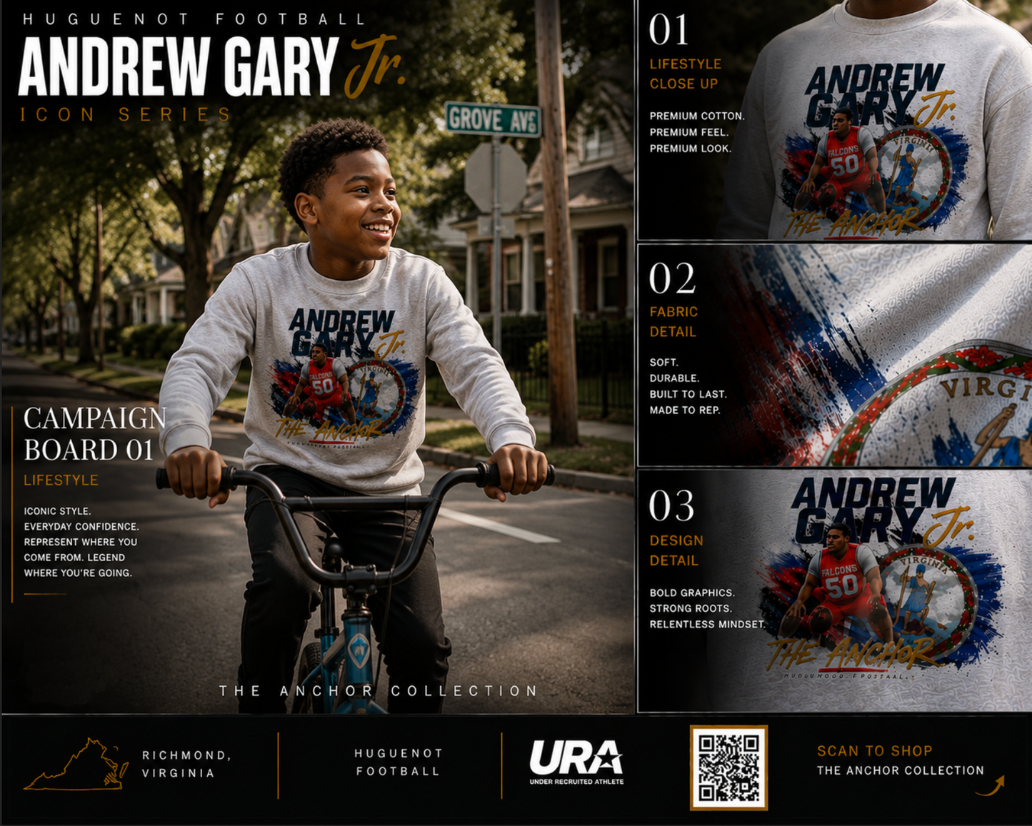 Andrew Gary Jr Youth Anchor Sweatshirt