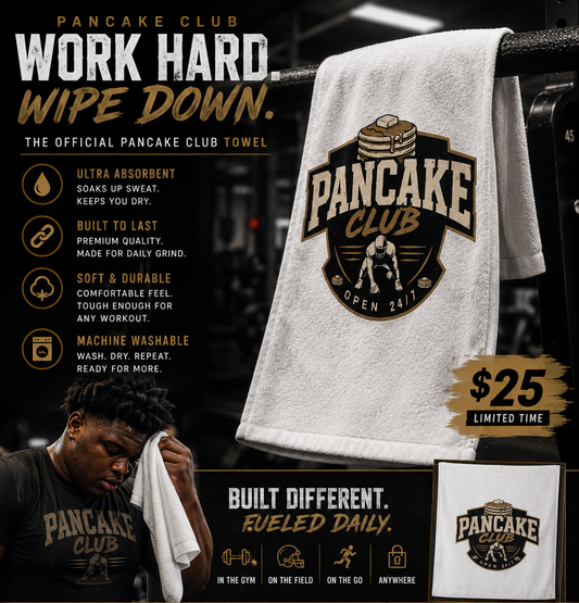 Pancake Club Hand towel