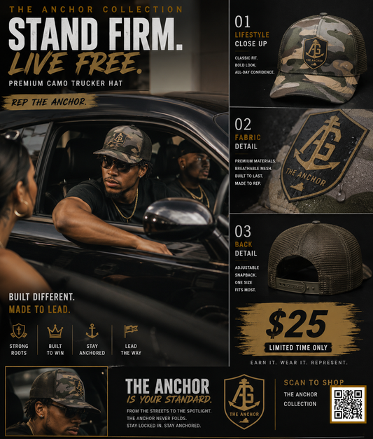 The Anchor Camouflage Trucker Hat