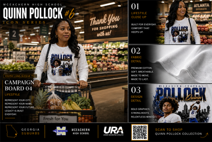 Quinn Pollock Adult Long Sleeve Shirt
