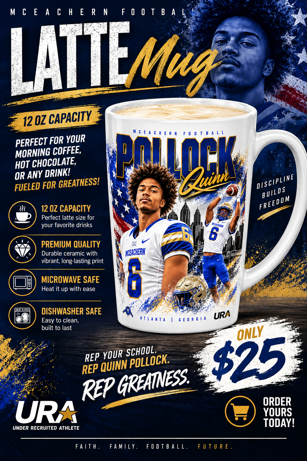 Quinn Pollock ICON Latte Mug