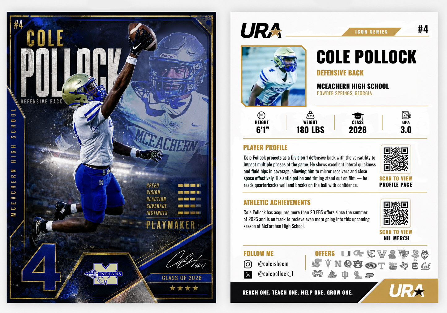 Cole Pollock Collectable Sports Cards