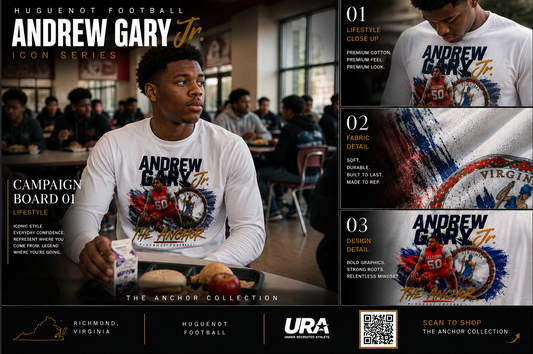 Andrew Gary Jr Unisex Anchor Long Sleeve Tee