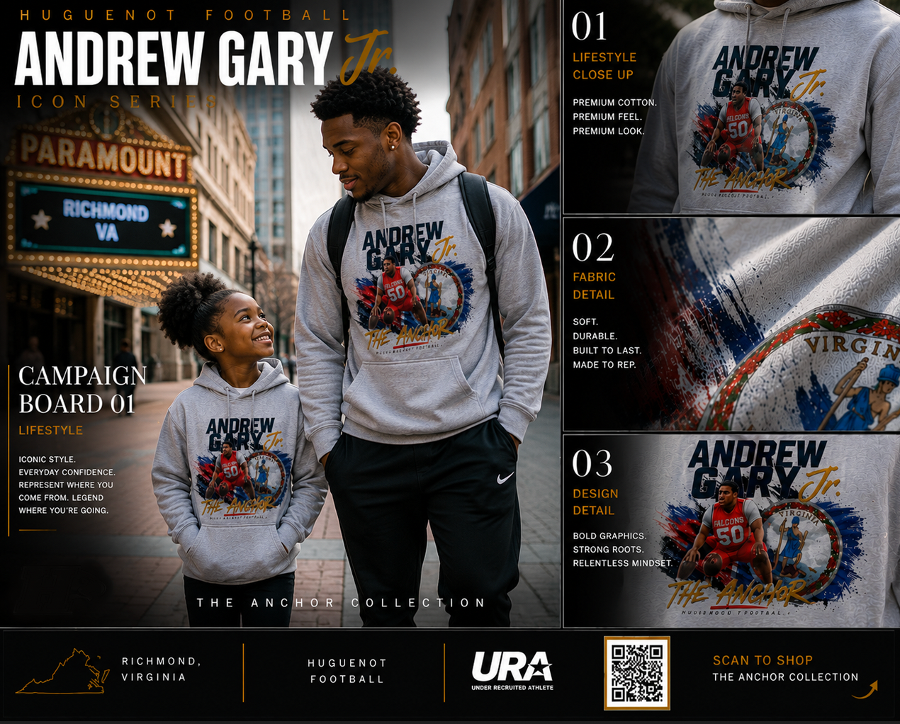 Andrew Gary Jr Youth Anchor Heavy Hoodie