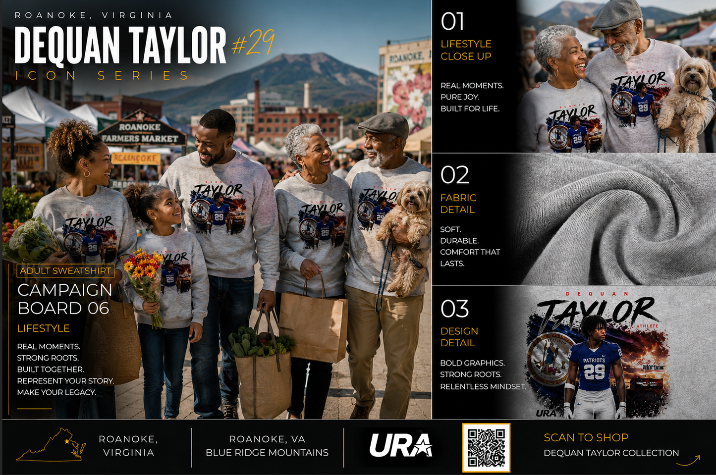 Dequan Taylor ICON Unisex Adult Sweatshirt