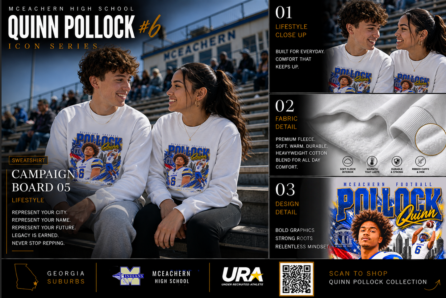 Quinn Pollock Adult ICON Sweatshirt