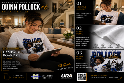 Quinn Pollock ICON Youth Long Sleeve Tee